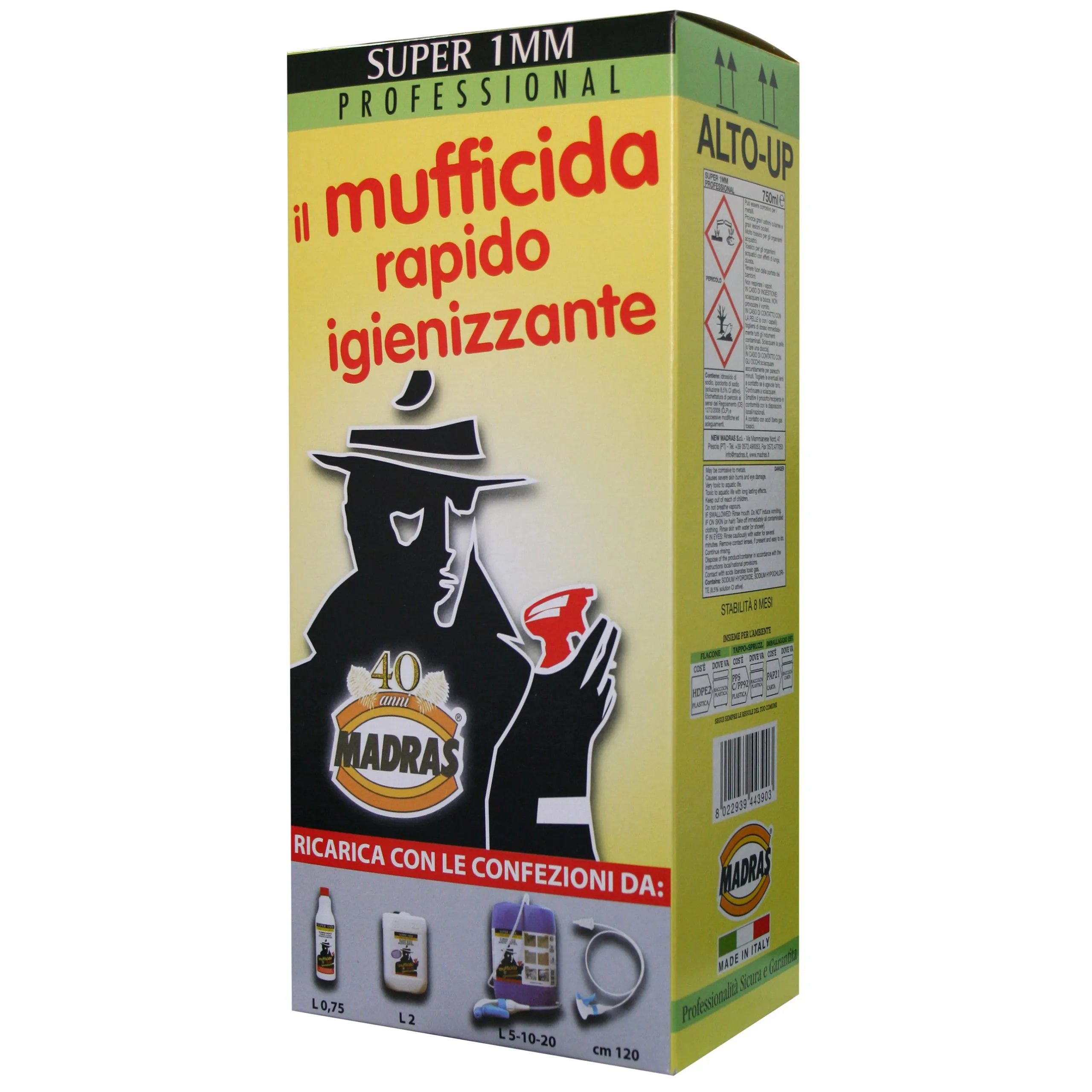 Super 1MM Professional - detergente mufficida 