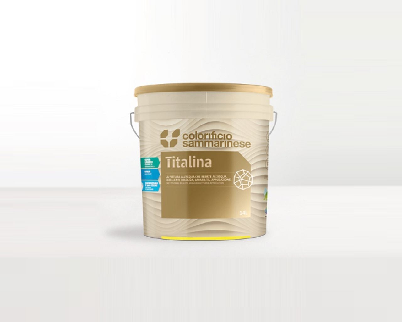 Titalina - idropittura superlavabile eccellente resistenza e molto opaca
