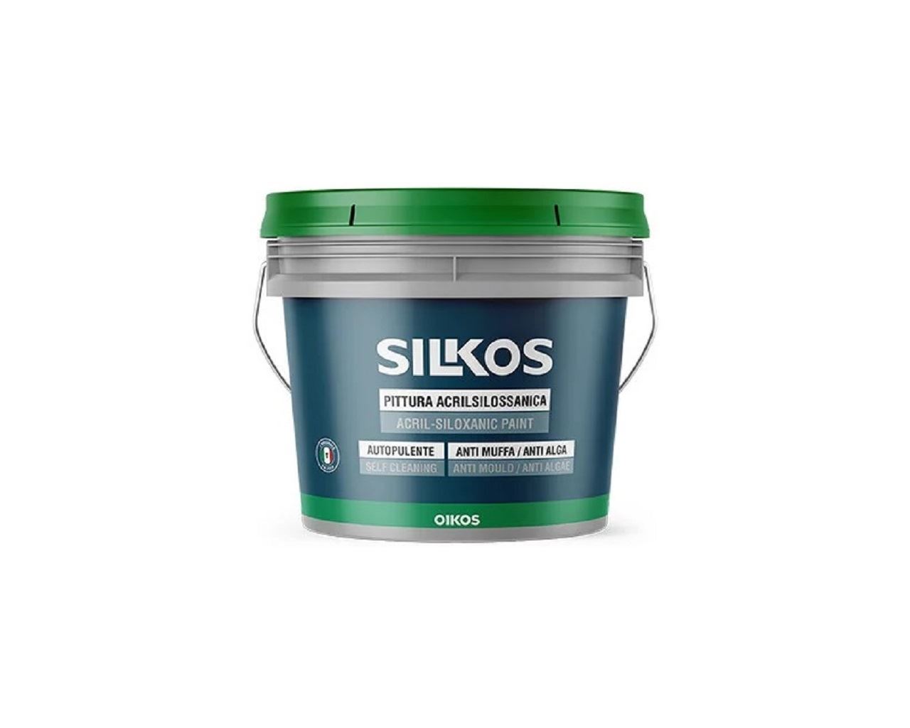 Silkos Torino - idropittura quarzo acrilsilossanica autopulente alta resa antimuffa antialga per esterni