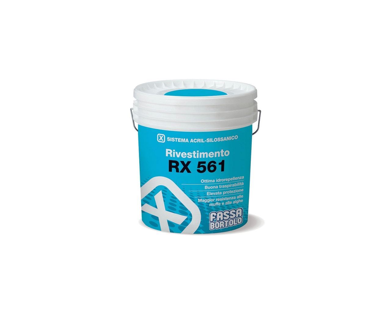 RX 561 - rivestimento acrilsilossanico antimuffa antialga per esterni