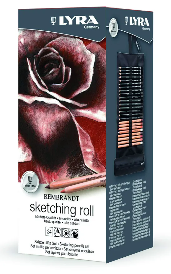 Lyra Rembrandt Sketching Roll - Set Professionale per il Disegno  Monocromatico
