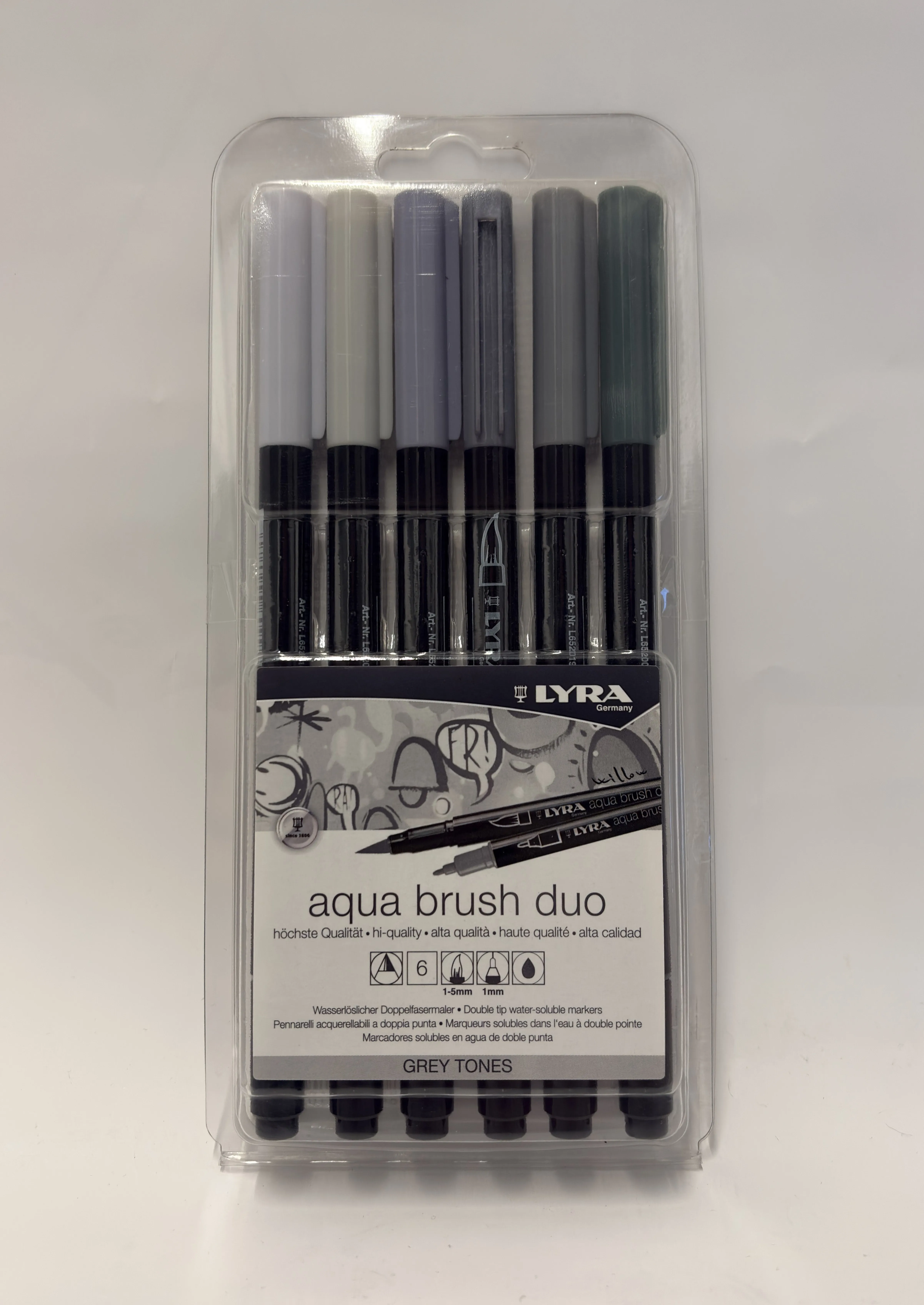 Lyra Aqua Brush Duo - Grey Tones Set