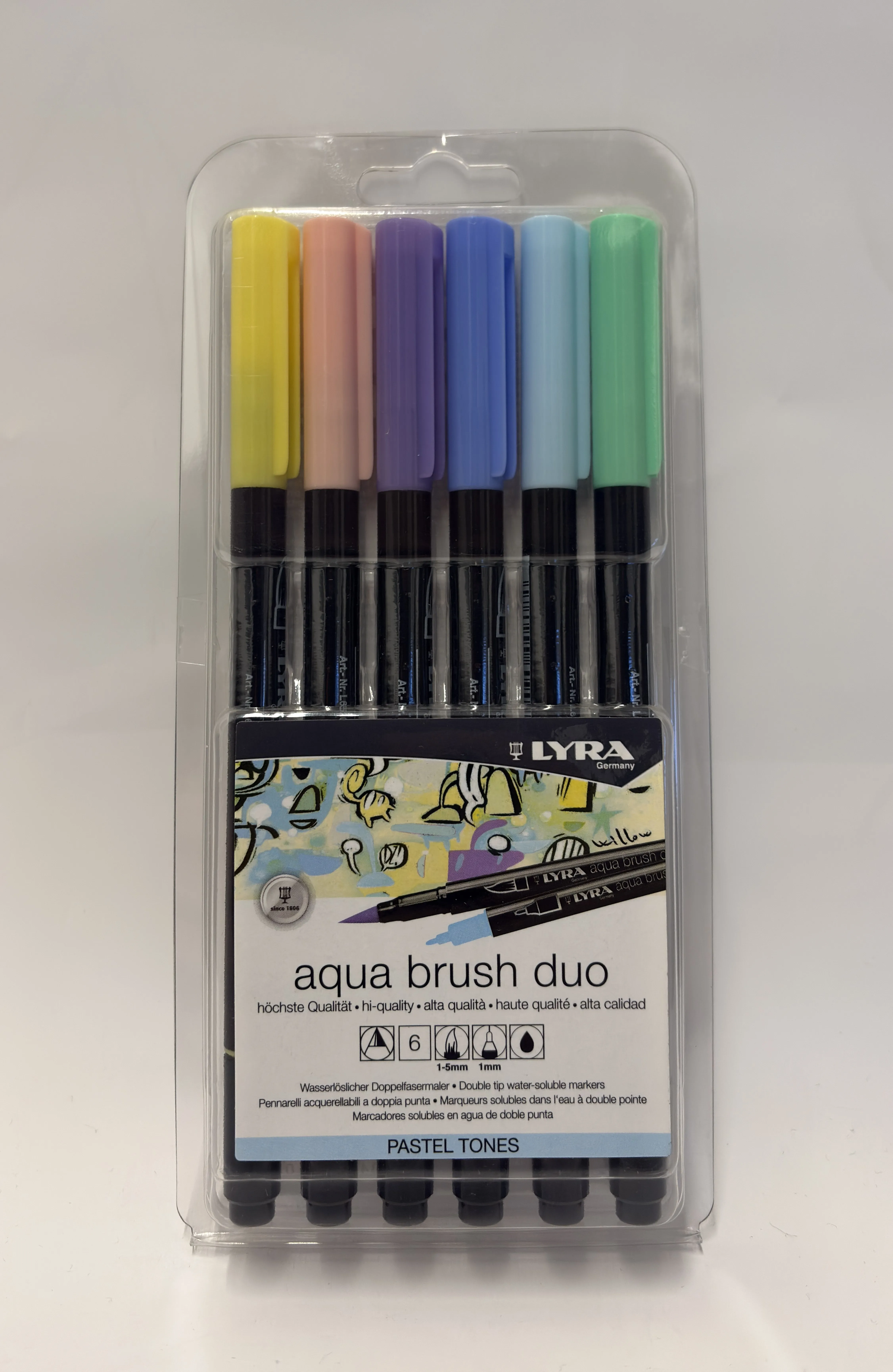 Lyra Aqua Brush Duo - Pastel Tones Set